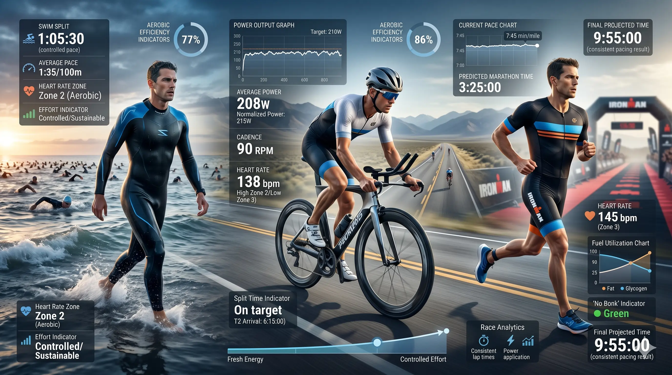 Ironman Pacing Strategy: Complete Guide to Swimming, Biking, and Running 140.6