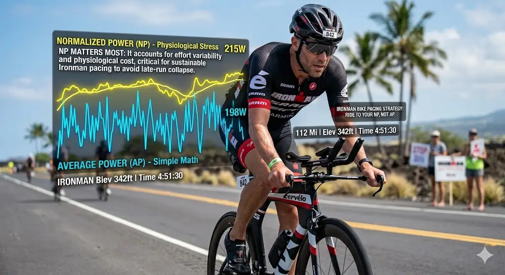 Normalized Power vs Average Power: What Actually Matters in Ironman Pacing